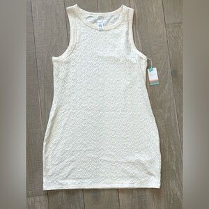 Swim Systems Cream Daisy Eyelet Giovanna Cover-Up (XL)